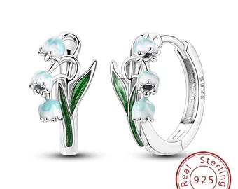 925 Sterling Silver Hoop Stud Earrings | Gold Plated, Crystal Accents, Wedding Jewelry