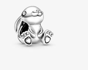 Rabbit Charm , S925 Charm For Bracelet and Necklace , Fit Pandora Jewelry