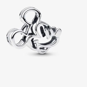 Musse Pigg genombruten berlock, S925 berlock för armband och halsband, armbandssmycken