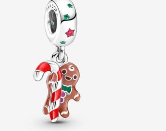 Gingerbread Man Dangle Charm , S925 Charm For Bracelet and Necklace , Fit Pandora Jewelry