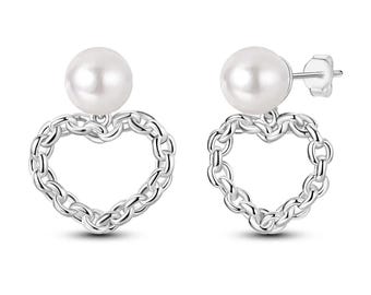 925 Sterling Silver Hoop Stud Earrings | Gold Plated, Crystal Accents, Wedding Jewelry