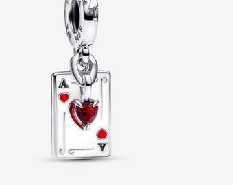 Villains Queen of Hearts Charm , S925 Charm For Bracelet and Necklace , Fit Pandora Jewelry