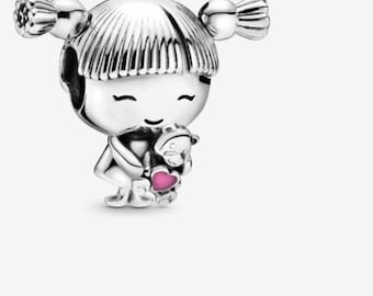 Little Girl Charm , S925 Charm For Bracelet and Necklace , Fit Pandora Jewelry