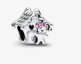 Gingerbread House Charm, 925 Sterling Silver Charm Jewelry for Bracelet and Necklace