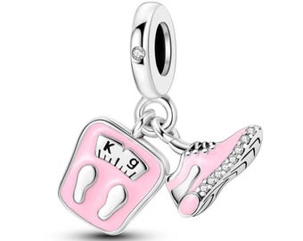 Pandora Running charm, S925 Sterling Silver for Bracelet, Jewelry Gift for Her