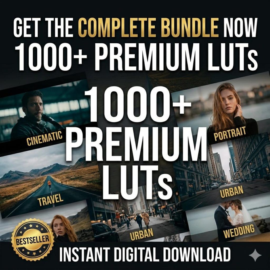 1000+ Luts Bundle | Cinematic.wedding, Travel, Urban, Skin Tones ...