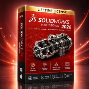 SOLIDWORKS 2026 3D CAD-software | Levenslange toegang: direct downloaden