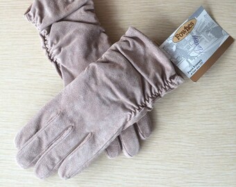 Suede 80s Gloves • Vintage 80s Winter Gloves • Fownes Gloves • Winter Wear • Suede Gloves
