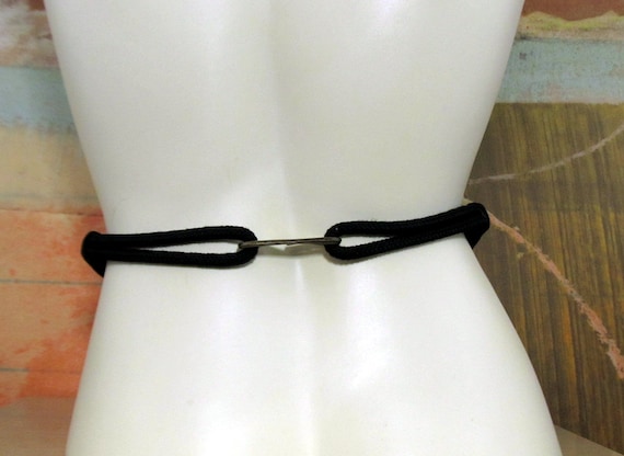 Etched Metal Rope Belt S • Vintage Statement Belt… - image 5