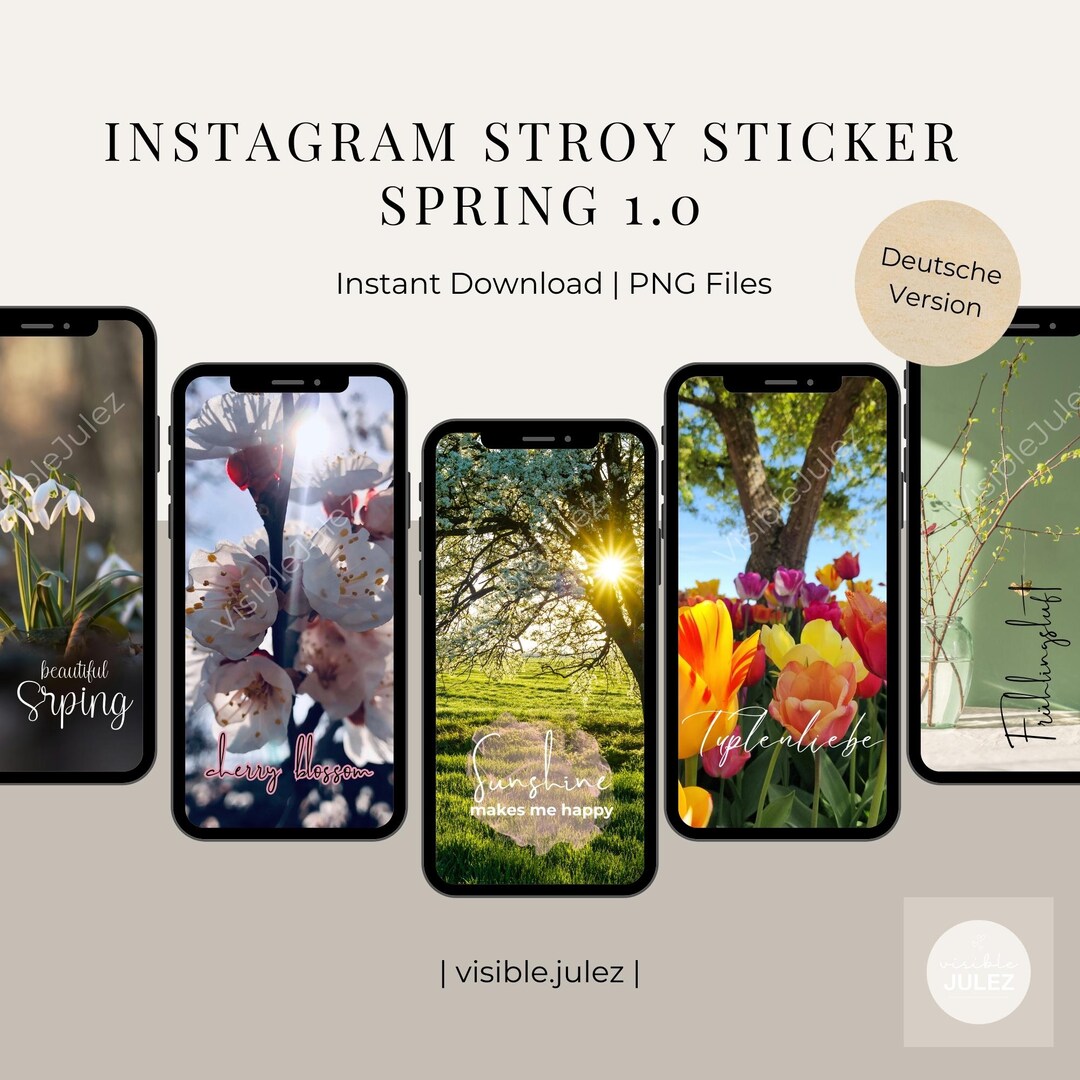 Instagram Story Stickers Spring | Flowers | Springtime | Garden ...