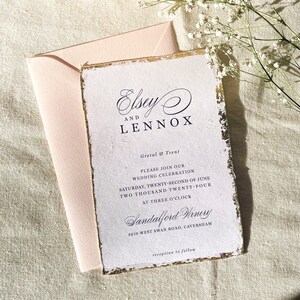 La FEMME DESIGN | Wedding Invitation - printable digital elegant serif & calligraphy invite / modern couple / professional designer service