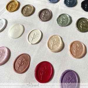 SELLOS DE CERA con parte trasera autoadhesiva: sello de cera adhesivo de 30 mm, muchos diseños y colores, para guardar la fecha, invitaciones de boda, tarjetas de lugar y menús hechos a mano