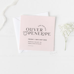 DESIGN ROYAL | Save the Date Wedding Announcement - fichier numérique imprimable police élégante élégante pour le couple contemporain