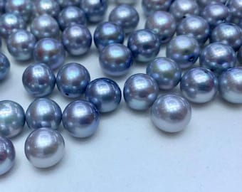 6～7mm 天然シルバーグレー ラウンド ルース アコヤ真珠