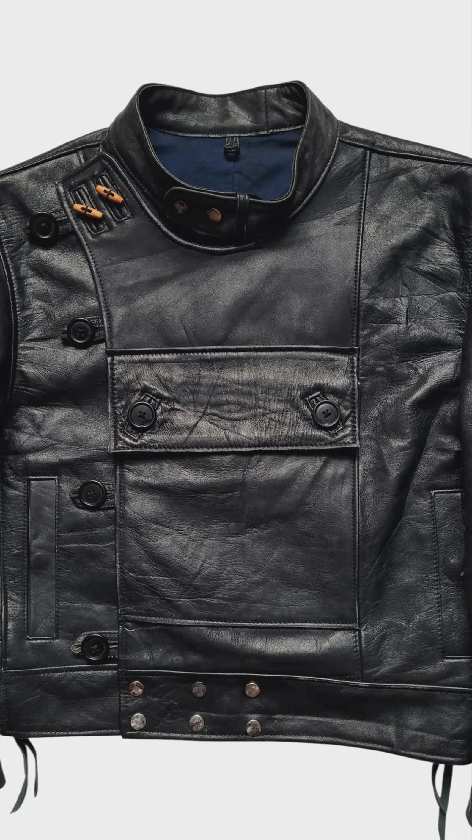 Swedish Military Leather Jacket - Etsy