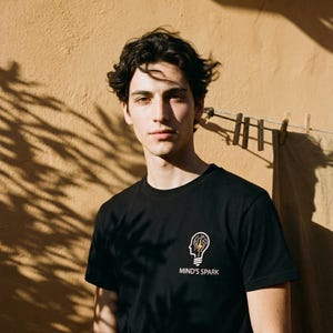 t-shirt graphique minimaliste Mind's Spark | Innovation Spark Design, passionné de technologie, enseignant