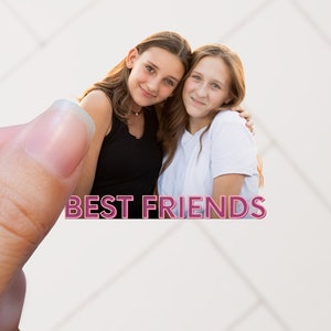 Two Best Friends Sticker, Friends, Sticker, Bond PNG Transparent