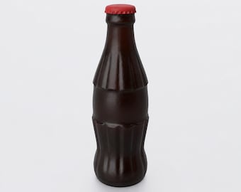 Miniature Classic Soda Bottle STL - Dollhouse Miniature 3D Print File