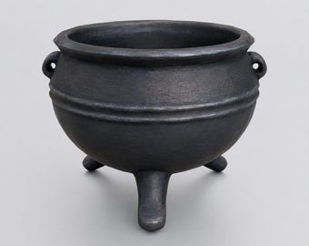 Miniature Three-Legged Cauldron STL - 1:12 Dollhouse Miniature 3D Print File