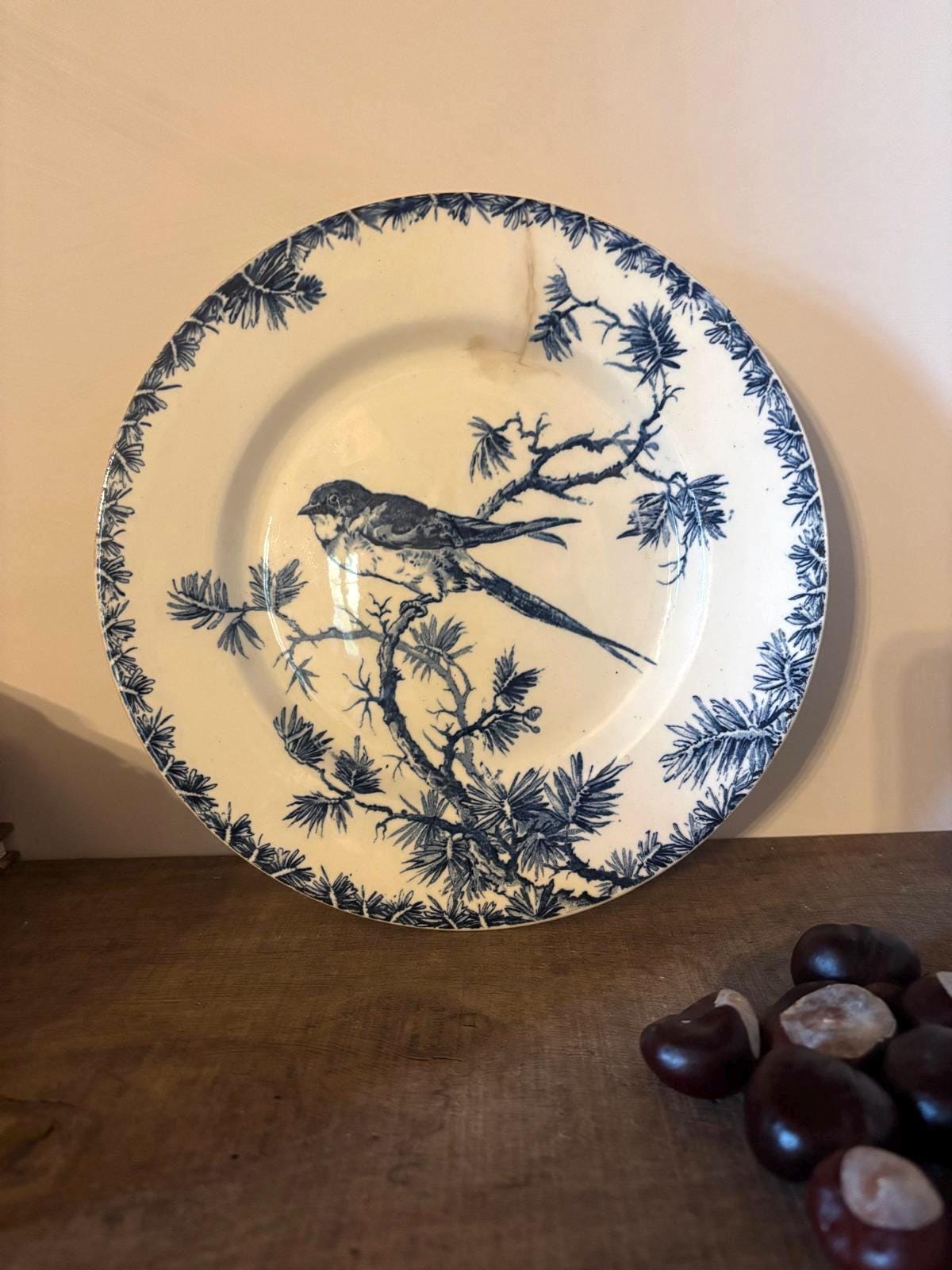 Blue Bird French Plate - Etsy
