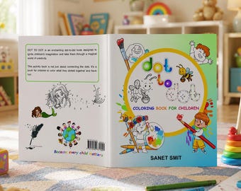 Activity Book For Children's Coloring Book Dot To Dot ABC 123 Activity Book For Kids Book Children's Gift for best friend