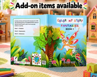 Fantasy Coloring Storybook for Kids Magical Adventure Activity Book Enchanted Creatures Creative Paperback Imagination Gift for Children