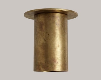 Vintage Brass Ceiling Light Canopy – Mid Century Modern Flush Mount Fixture Base – Industrial Lighting Hardware – Minimalist Ceiling Plate