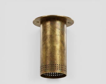 Modern Brass Ceiling Light Fixture | Minimalist Flush Mount Spotlight | Contemporary Down light | Kitchen Hallway Lighting | Ceiling lamp