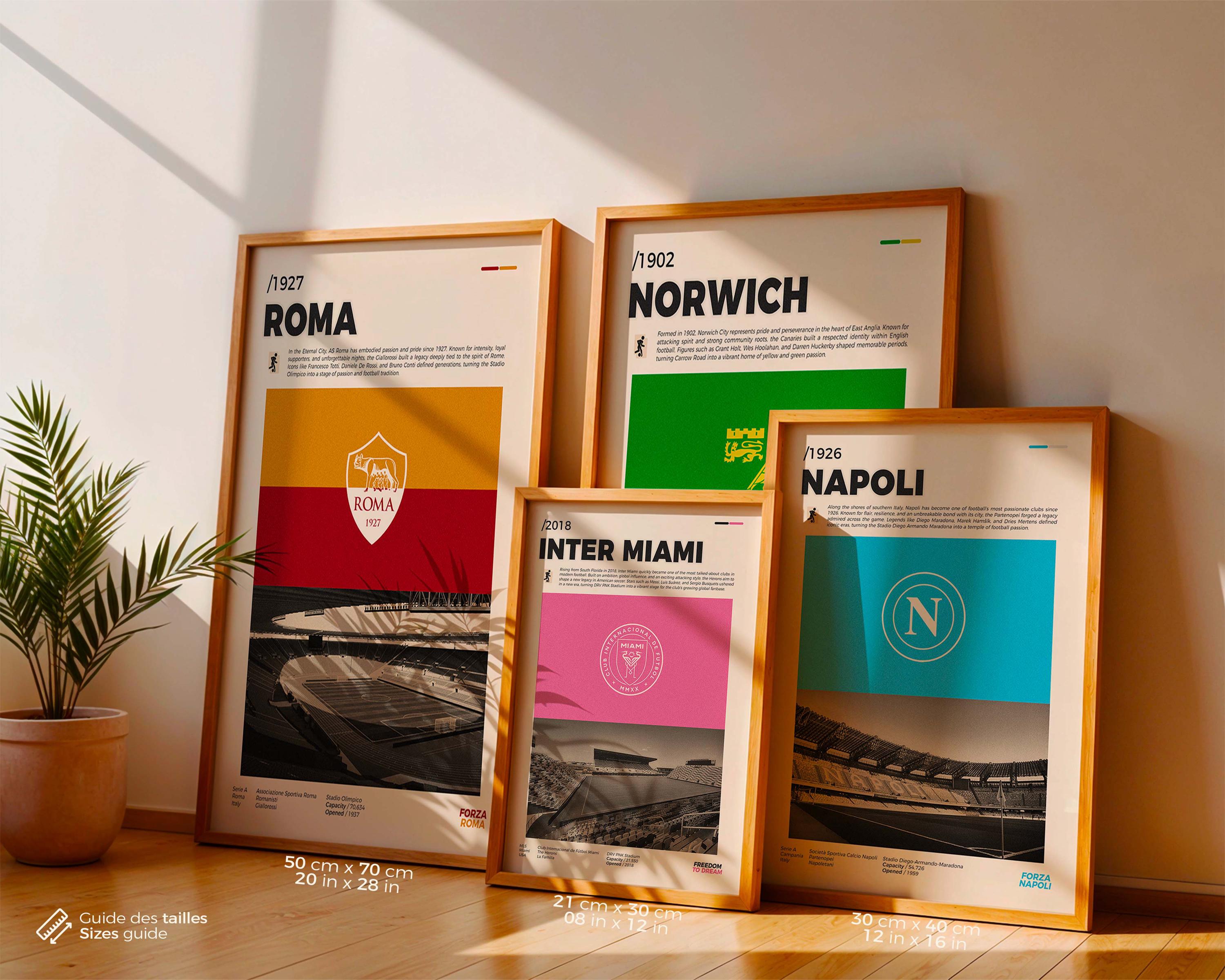 Minimalist AS Roma Poster | Stadio Olimpico Design Poster | Roma Fan ...