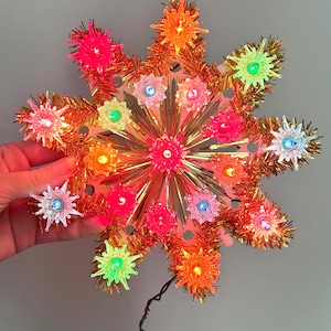 Bunter Stern Baum Topper oder Wandbehang