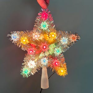 Colorful Star Tree Topper or Wall Hanging