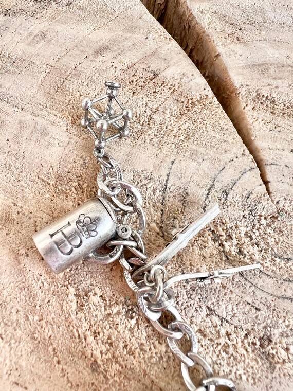 1960’s European Travel Silver Charms Bracelet View 4