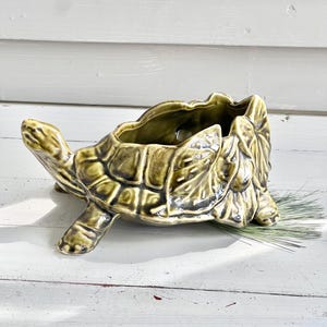 Mid-Century 1950-60’s McCoy Woodland Turtle Planter