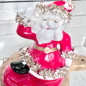 Rare Midcentury Spagetti Santa