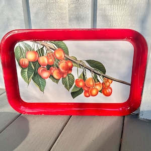 1950&#39;s Cherry Lithograph Tray