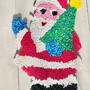 Retro Popcorn Santa