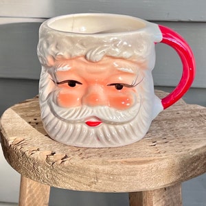 Midcentury 1950’s Santa Mug