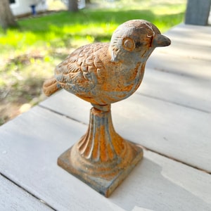 Patina Cast Iron Bird