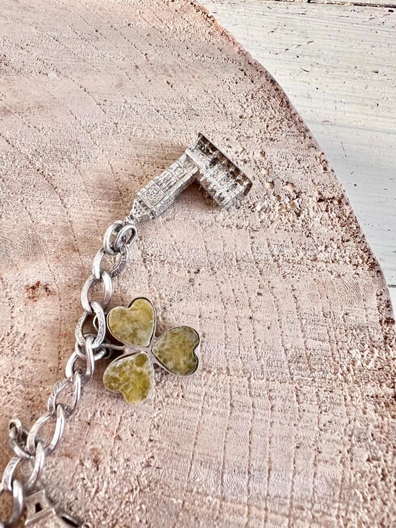 1960’s European Travel Silver Charms Bracelet View 2