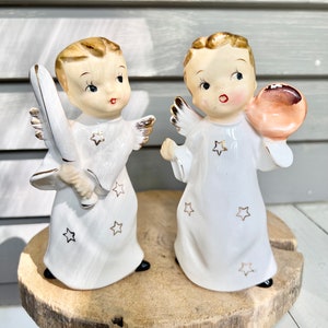 Mid-Century Angel Set Figurines