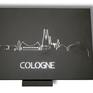 Cologne Skyline Metal Wall Art | City Silhouette Decor (30x20 cm) image 10