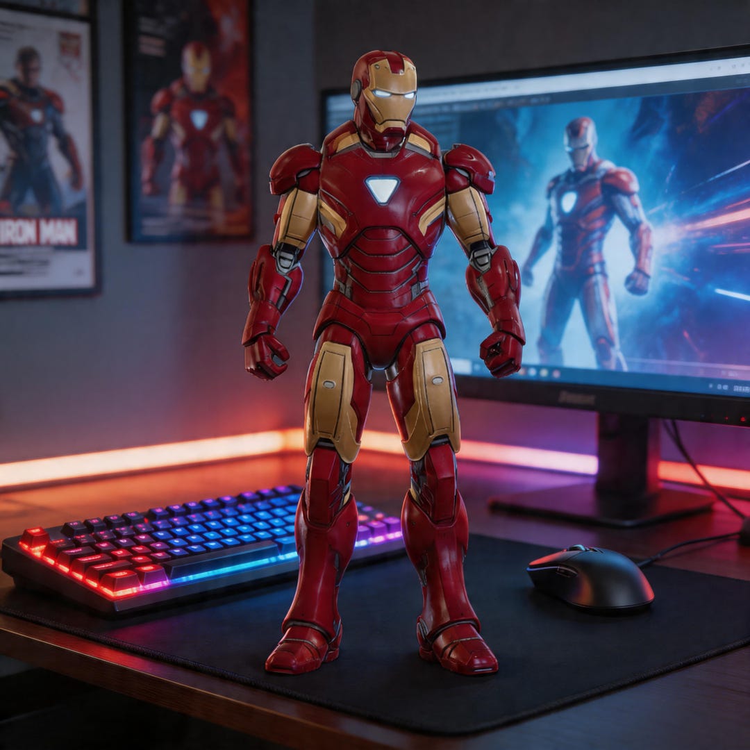 Iron Man 3D Model| Marvel Printable STL & Game Asset File - Etsy UK