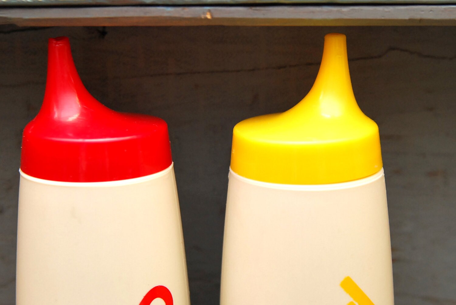 Retro Ketchup & Mustard Squeeze Bottles Etsy