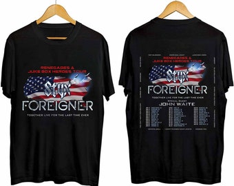 Styx and Foreigner Summer 2024 Tour Shirt, Styx and Foreigner Band Fan Shirt, Styx and Foreigner 2024 Tour Shirt, Summer 2024 Concert Shirt