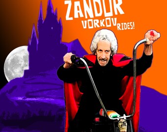 Dracula Turns - Zandor Rides - Zandor Vorkov 8.5 x 11 print Signed by Zandor