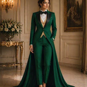 Womens Tuxedo Evening Gown - Etsy Womens Tuxedo Evening Gown - Etsy
