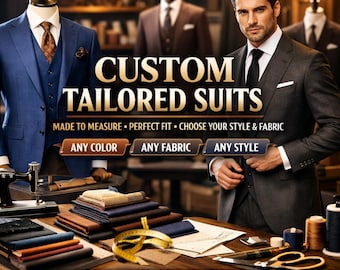 Custom Tailored Suits • Made to Measure Wedding Groom Business Wear