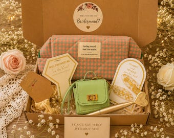 Caja de regalo personalizada para propuesta de dama de honor, recuerdo de boda para la dama de honor, regalo de Pinterest