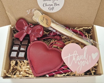 Personalized Heart Charm Keychain with Bow & Chocolate, Trendy Decor, Custom Name Keychain, Ready-to-gift
