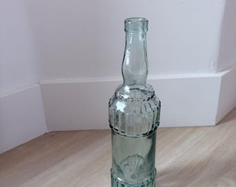 Vintage Vidrios San-Miguel/mark enterprises Spa Green Recycled Glass Bottle